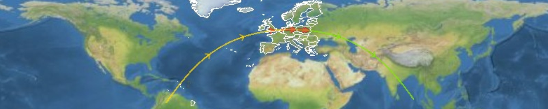 Map of the whole ground track